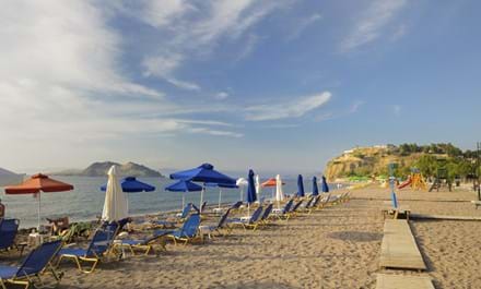Lesbos Mytilini Er Berømt For En Afslappet Feriestemning. Foto. Stockcube Dreamstime.Com
