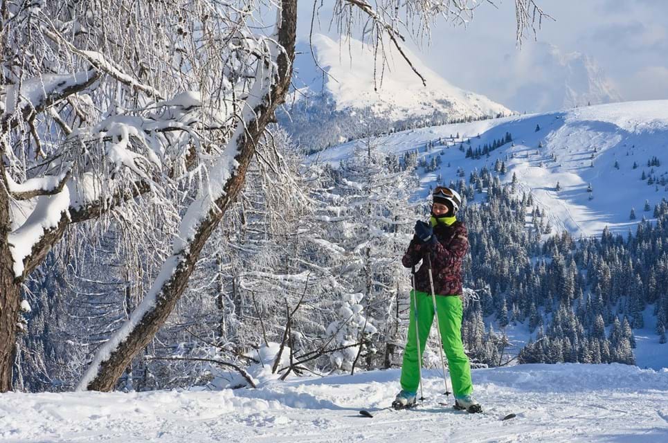 Val Gardena Er Det Mest Kendte Skiområde Nær Bolzano. Foto. Nikolai Korzhov Dreamstime.Com