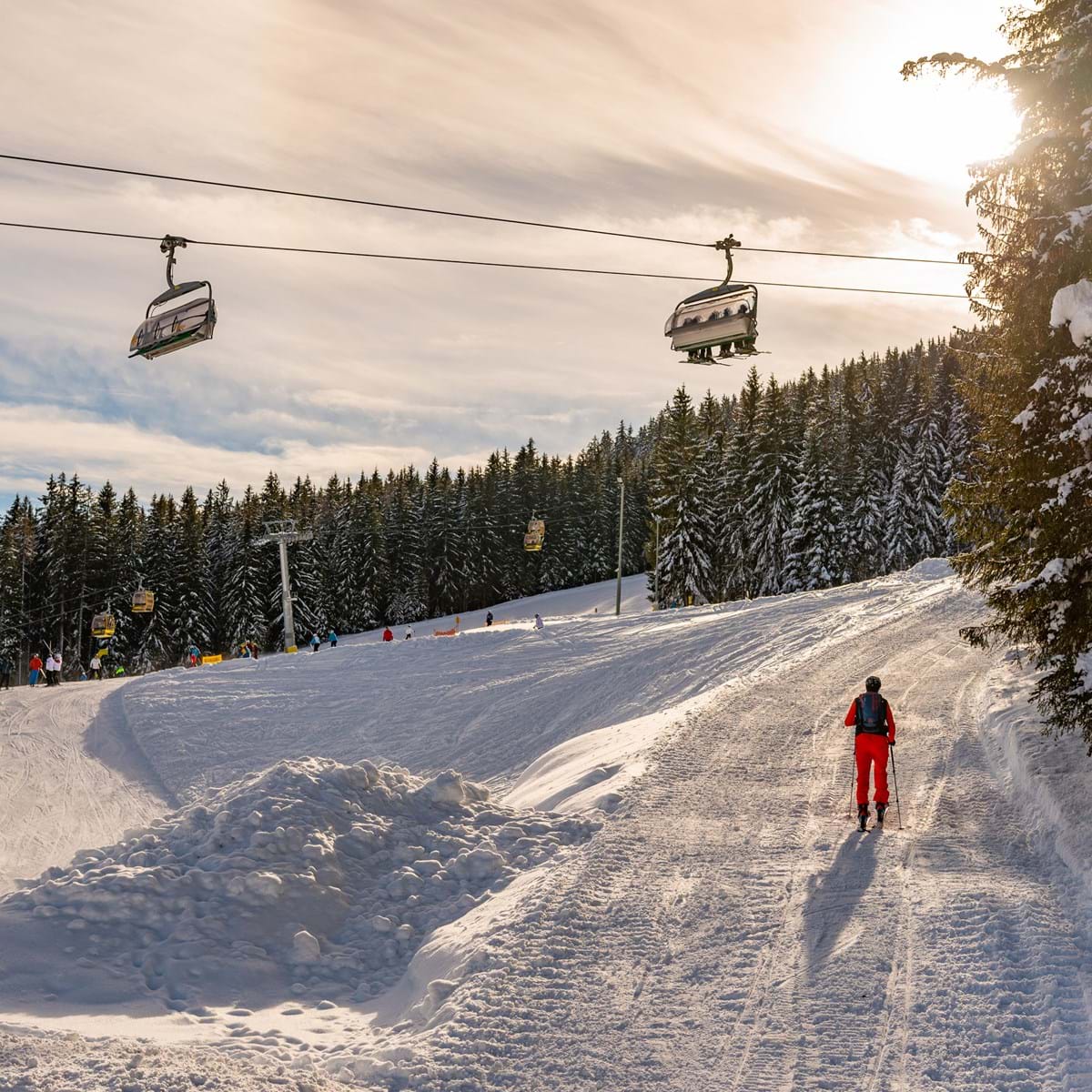 Schladming Dachstein Er Et Af De Mest Populære Skiferiesteder For Danskere I Østrig. Foto. Tomasz Koryl Dreamstime.Com