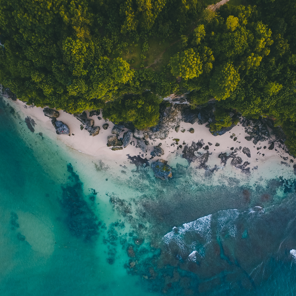 Beautiful Beach Aerial View