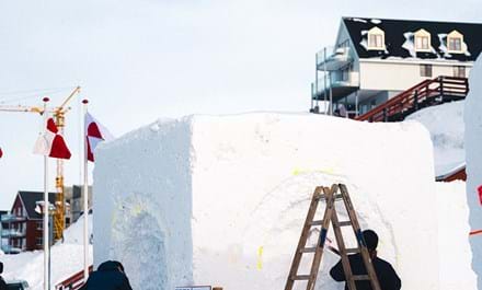 Nuuk Har Mange Festivaller Fx En Snefestival Med Flotte Skulpturer