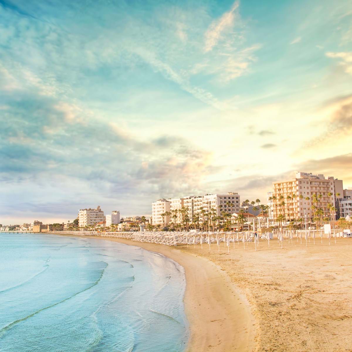 Larnaca Strand, Cypern