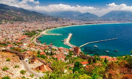 Udsigt over Alanya by