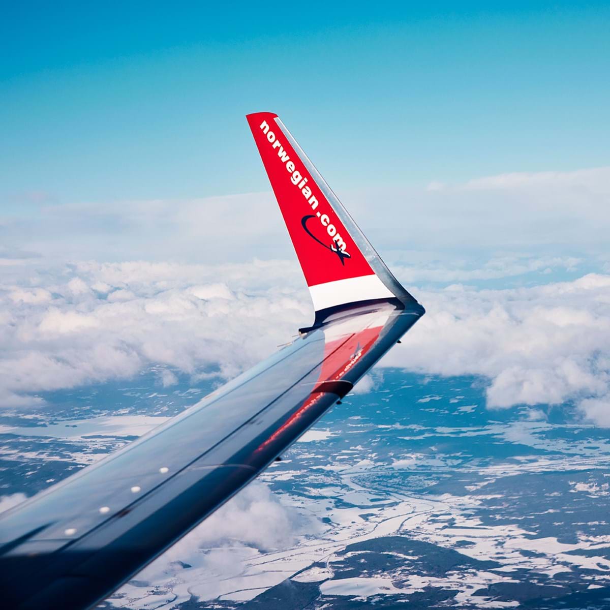 Udsigt Fra Norwegian Flyvindue