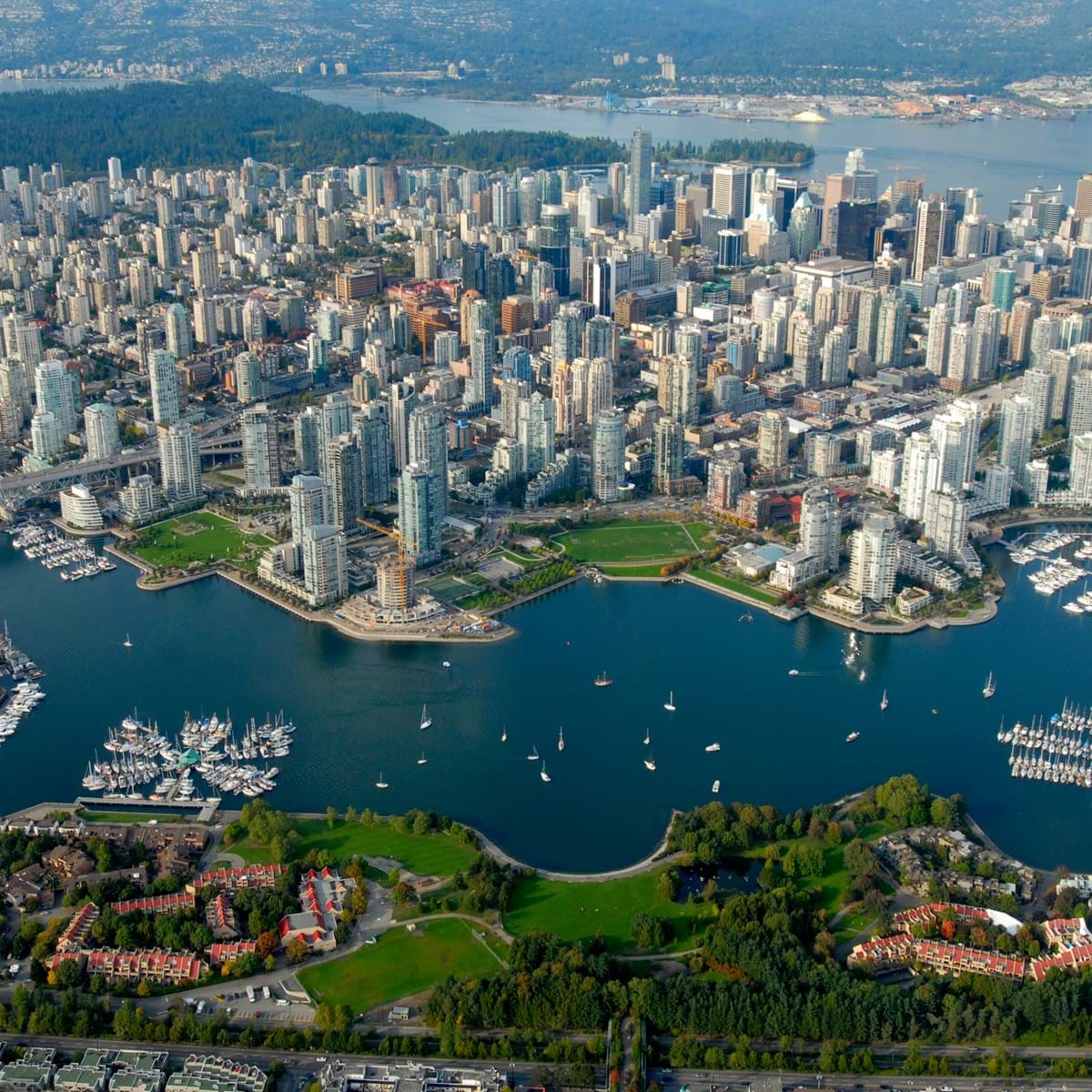 Vancouver Anses Ikke Uden Grund Som En Af Verdens Smukkeste Byer. Foto. Fredrik Vindelälv Dreamstime.Com