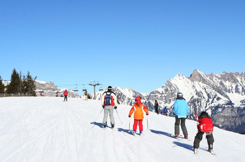 Flumserberg Har Piste Til Alle Aldre. Foto. Brit Vich Photo.